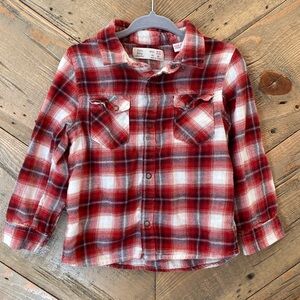 Zara Baby Plaid Flannel 2-3y